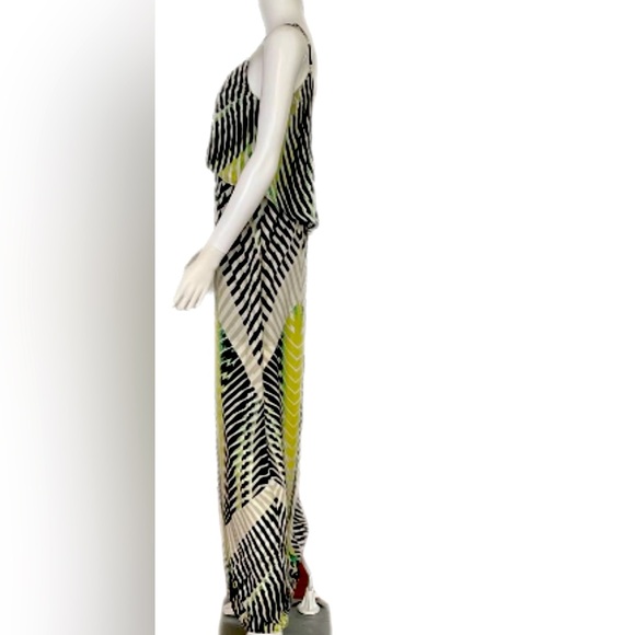 Arden B. Pattern Adjustable Strap Popover Maxi Dress Size L - Picture 2 of 5